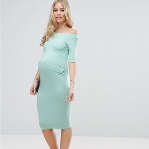 NWT Asos maternity fitted body con dress petite
